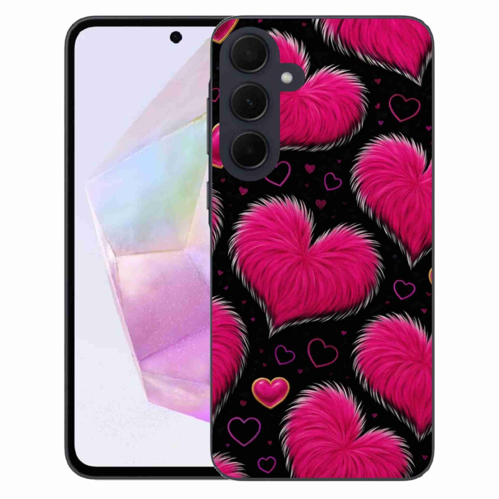 Gélový kryt mmCase na Samsung Galaxy A35 5G - hebké srdce