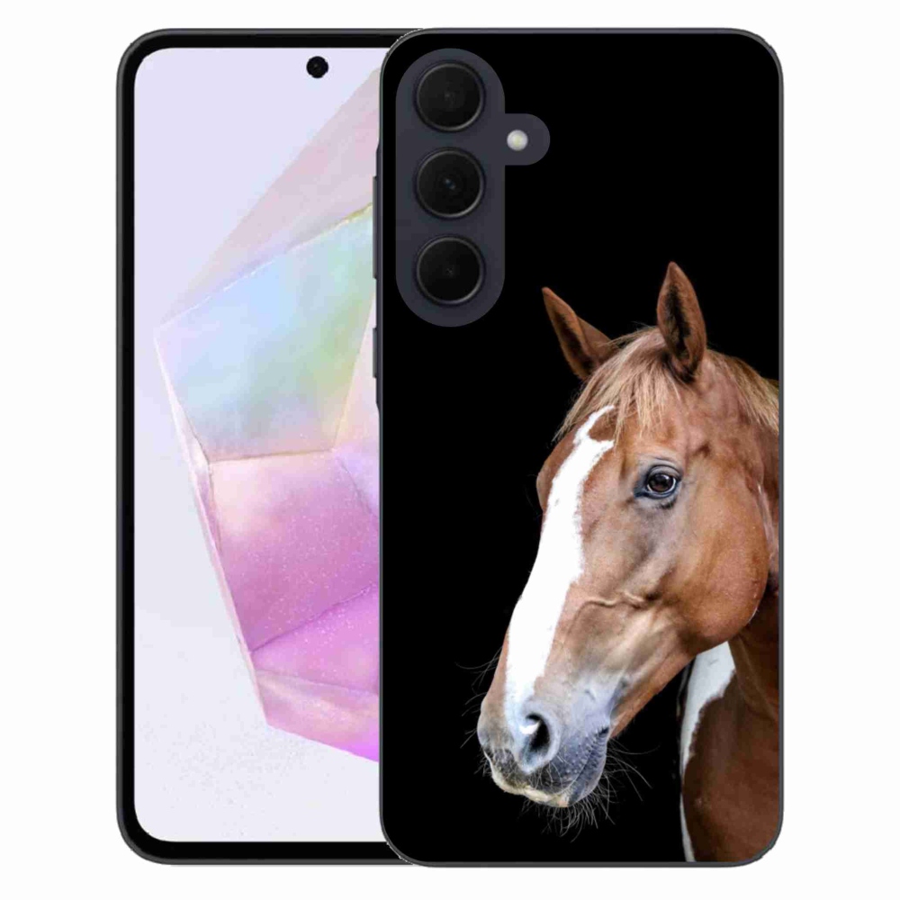 Gélový kryt mmCase na Samsung Galaxy A35 5G - hnedý kôň 3