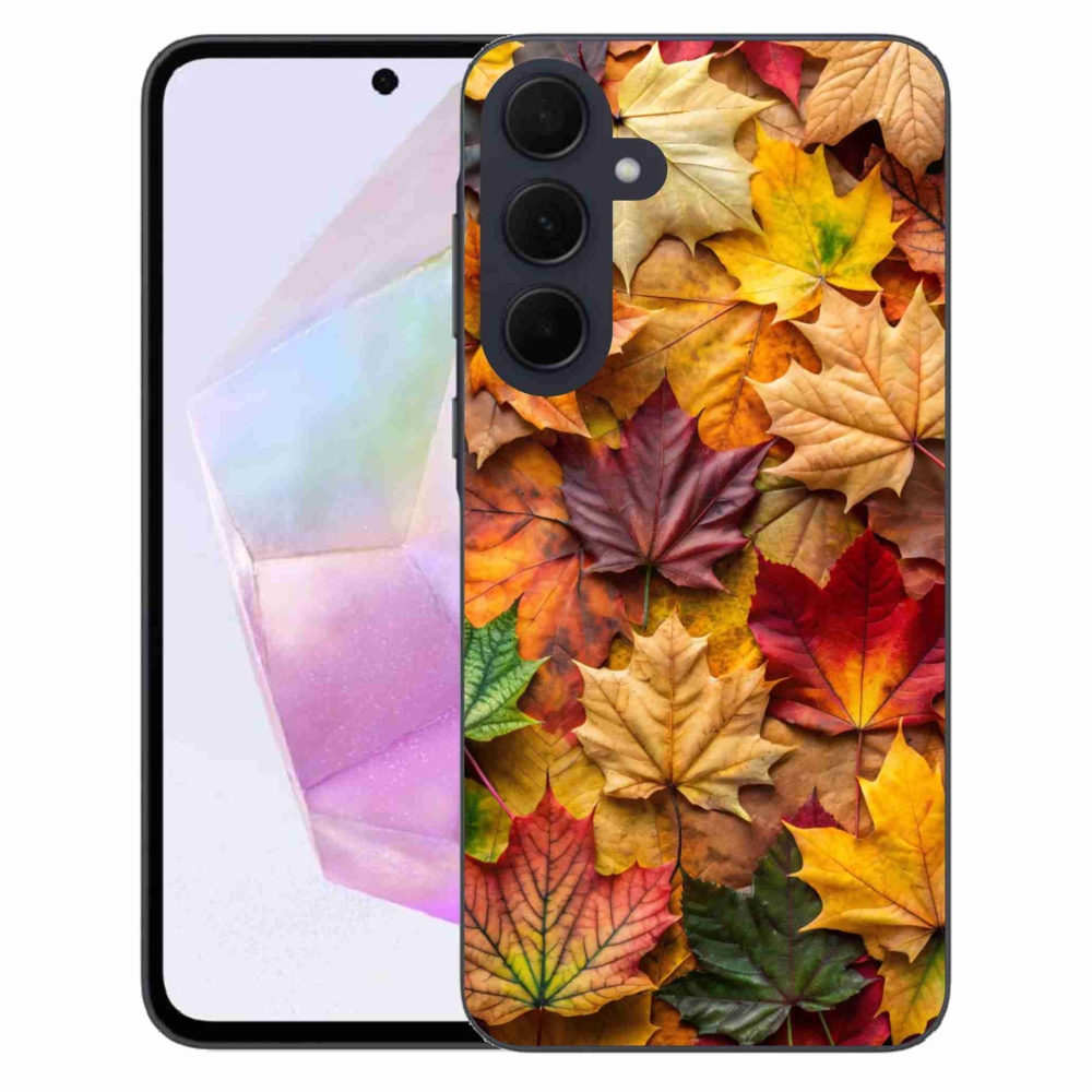 Gélový kryt mmCase na Samsung Galaxy A35 5G - javorové listy 2