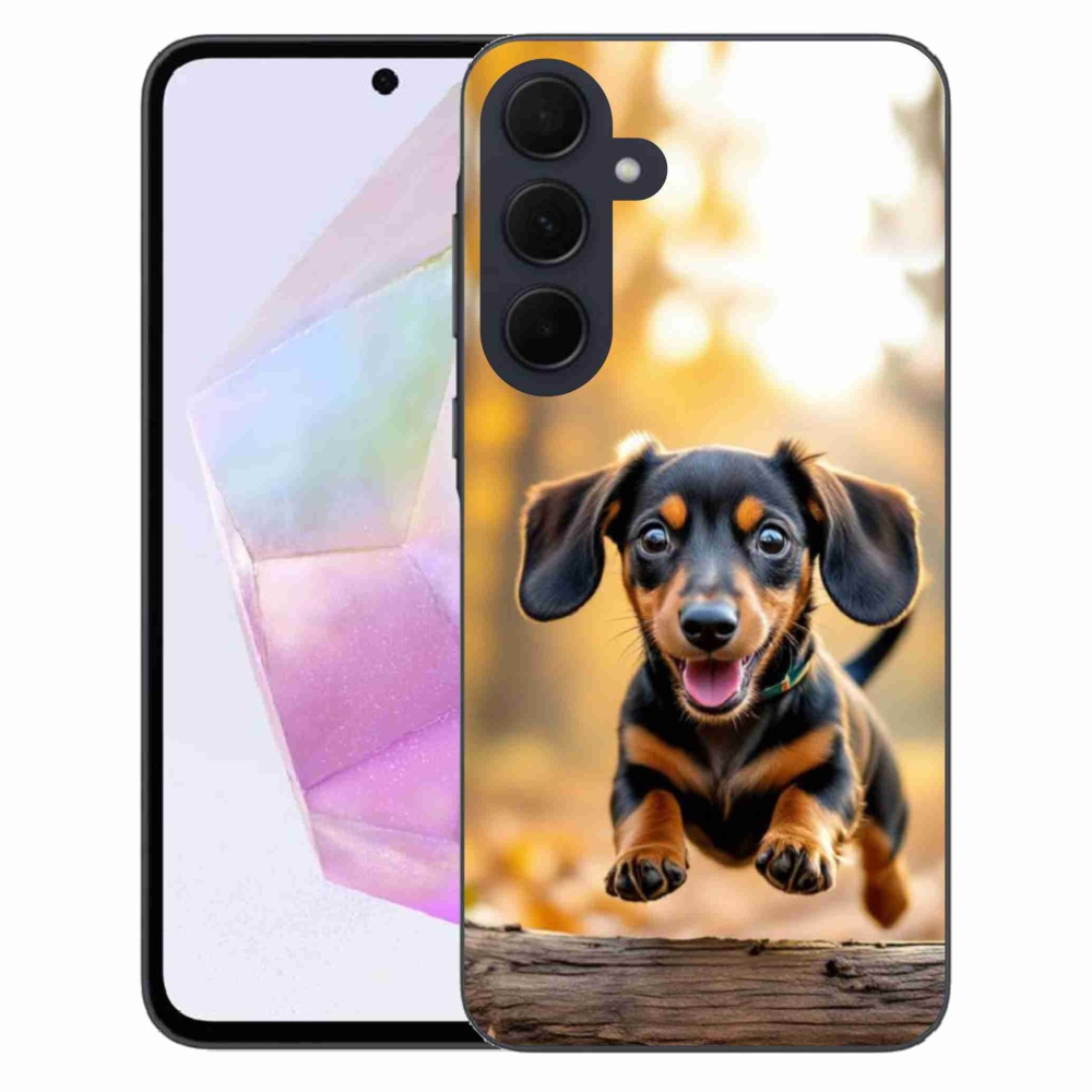 Gélový kryt mmCase na Samsung Galaxy A35 5G - jazvečík 2