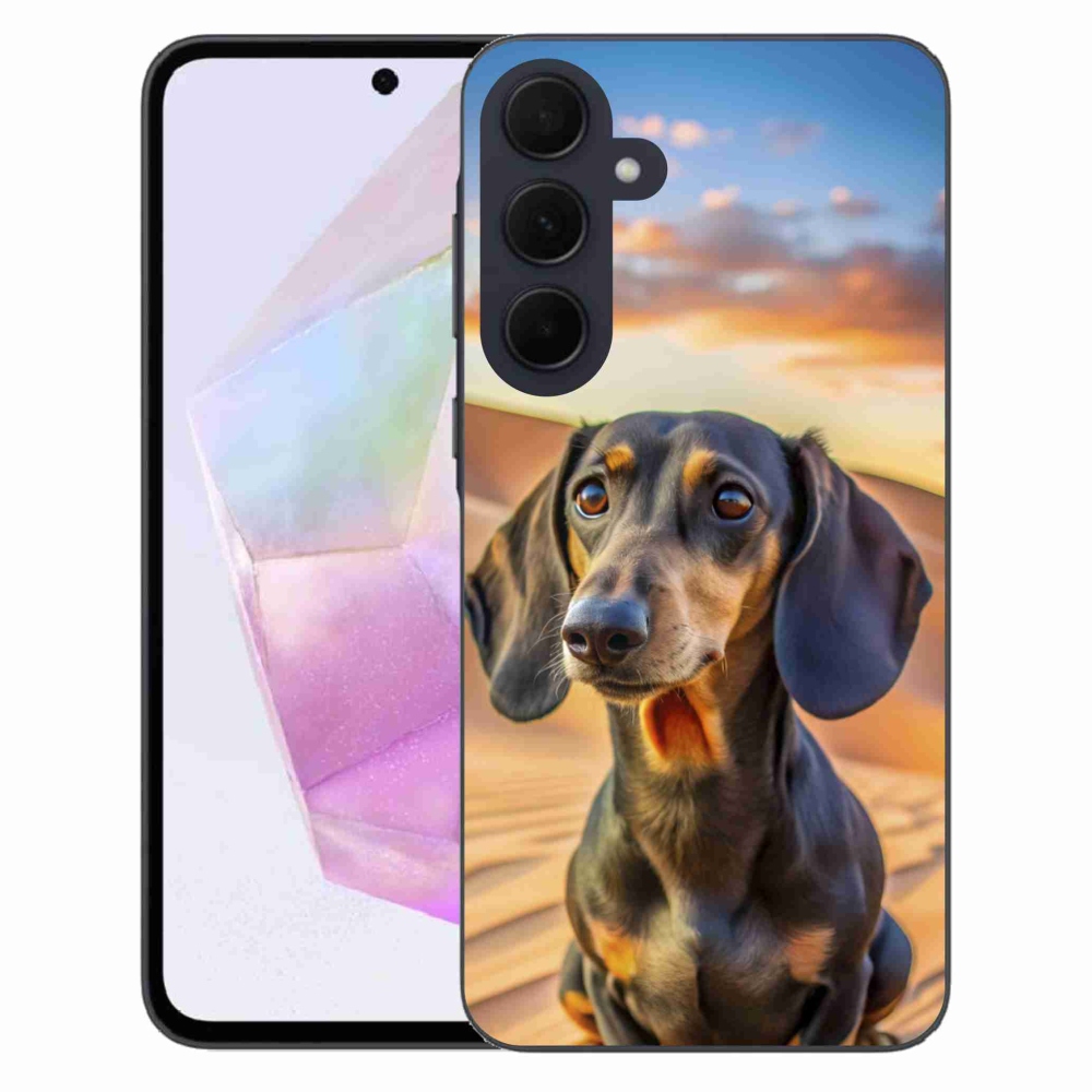 Gélový kryt mmCase na Samsung Galaxy A35 5G - jazvečík 3