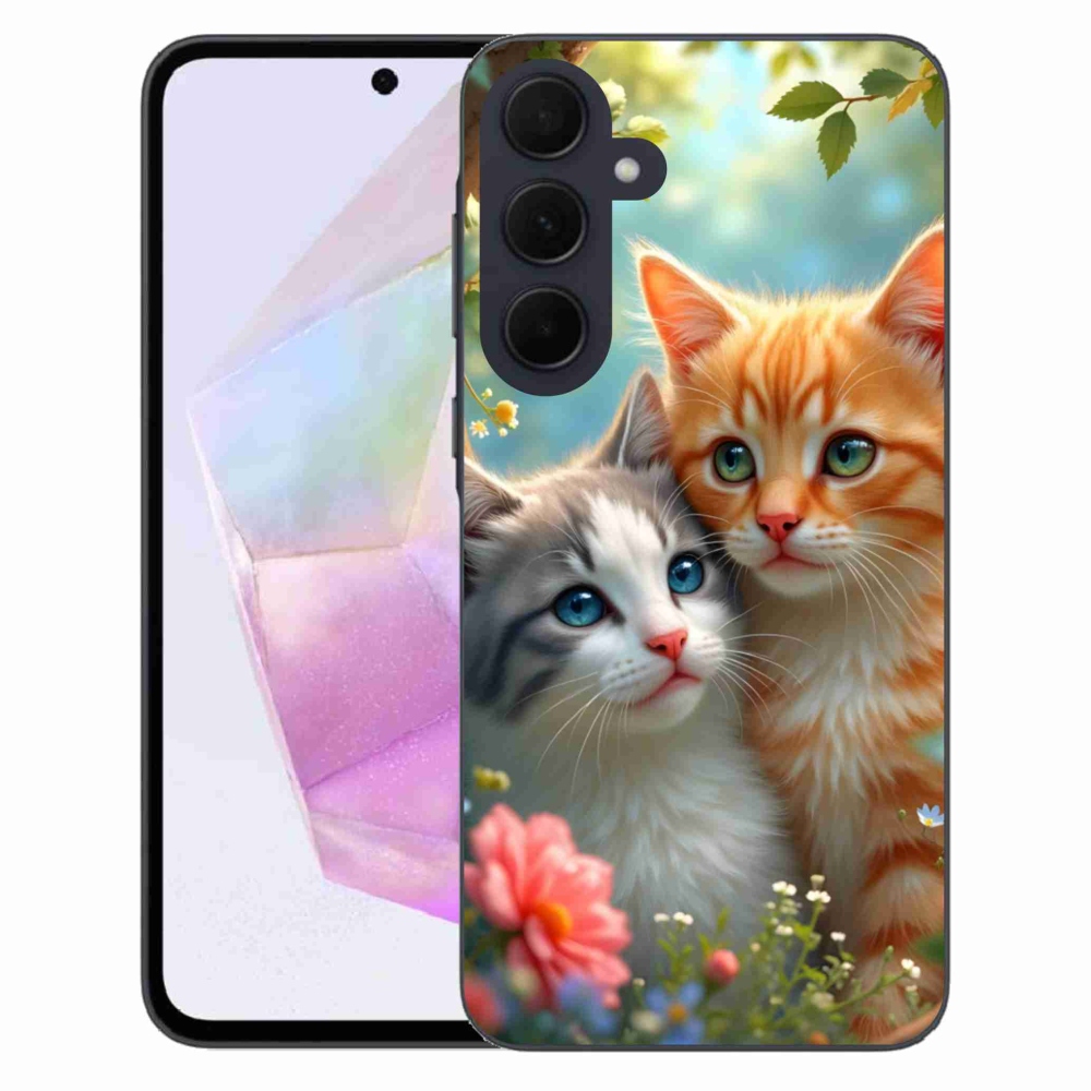 Gélový kryt mmCase na Samsung Galaxy A35 5G - mačacia láska 2