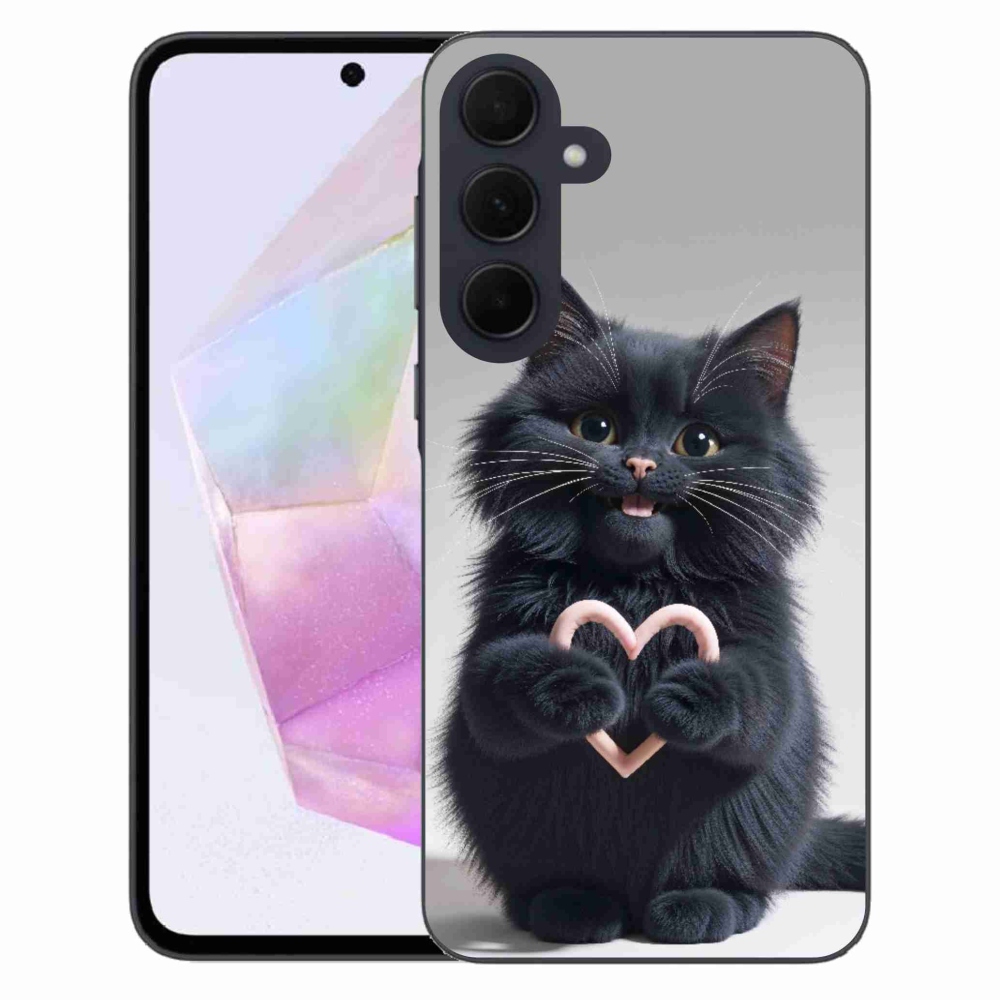 Gélový kryt mmCase na Samsung Galaxy A35 5G - mačacia láska 3