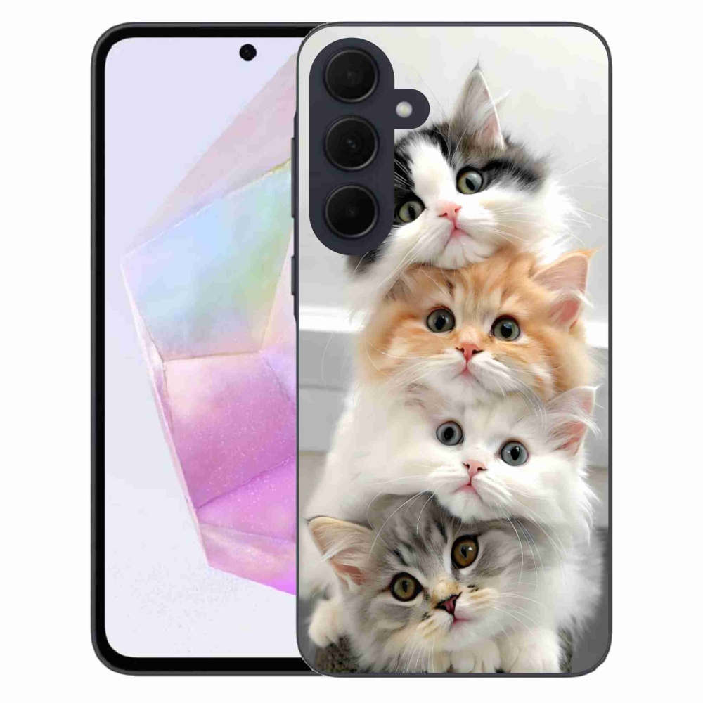 Gélový kryt mmCase na Samsung Galaxy A35 5G - mačacia partia