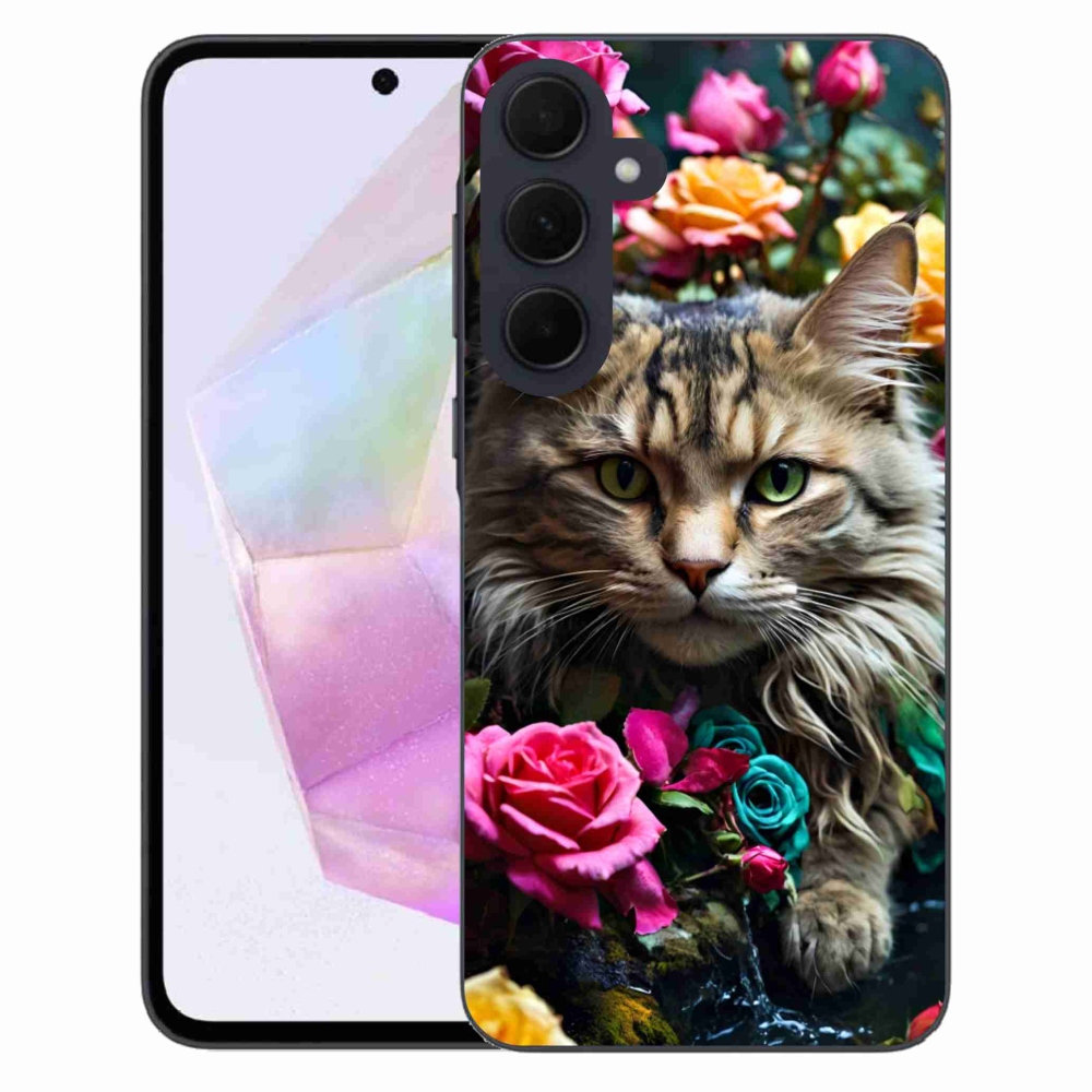 Gélový kryt mmCase na Samsung Galaxy A35 5G - mačacie pohľad 2