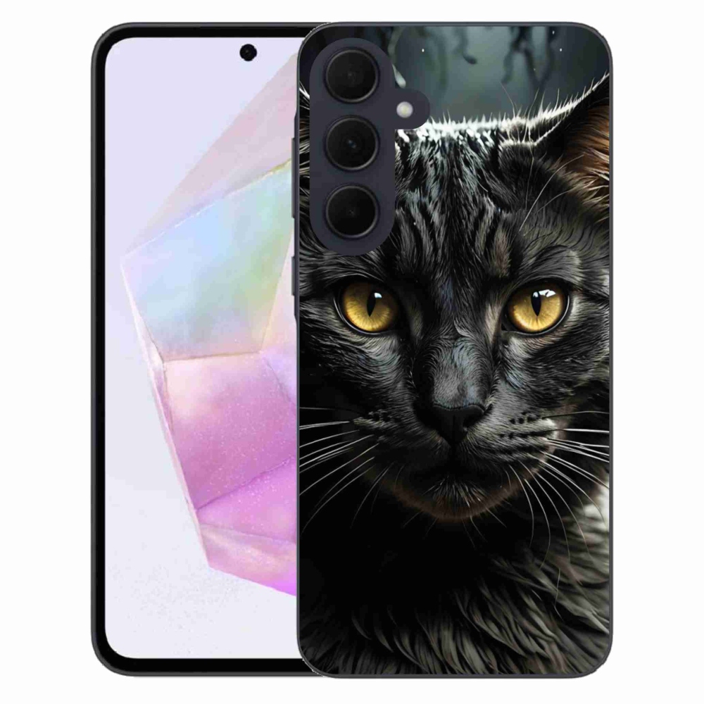 Gélový kryt mmCase na Samsung Galaxy A35 5G - mačacie pohľad 3