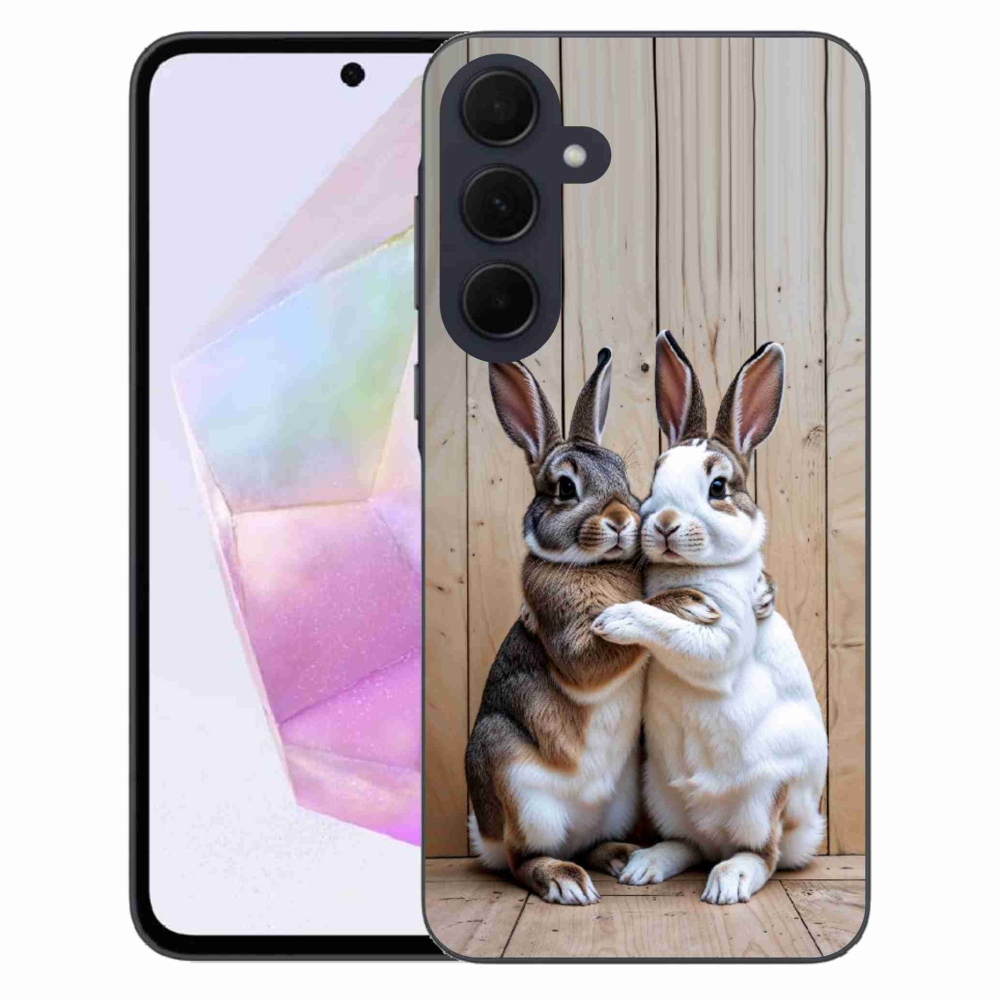 Gélový kryt mmCase na Samsung Galaxy A35 5G - králičie pár