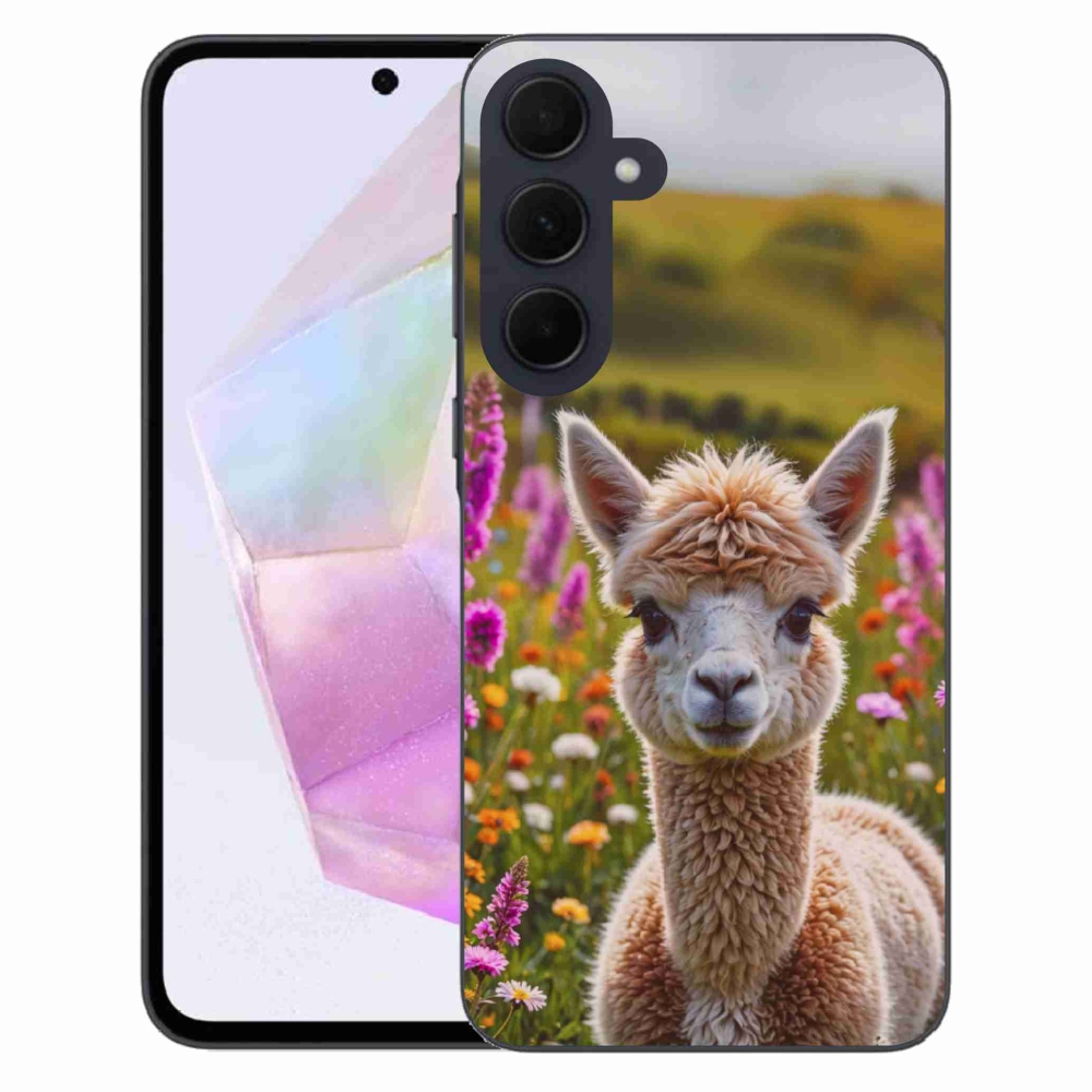 Gélový kryt mmCase na Samsung Galaxy A35 5G - lama na lúke