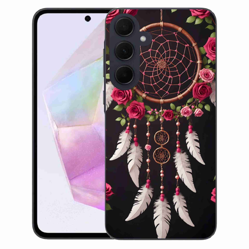 Gélový kryt mmCase na Samsung Galaxy A35 5G - lapač snov s ružami