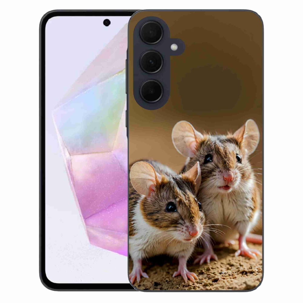 Gélový kryt mmCase na Samsung Galaxy A35 5G - myší duo