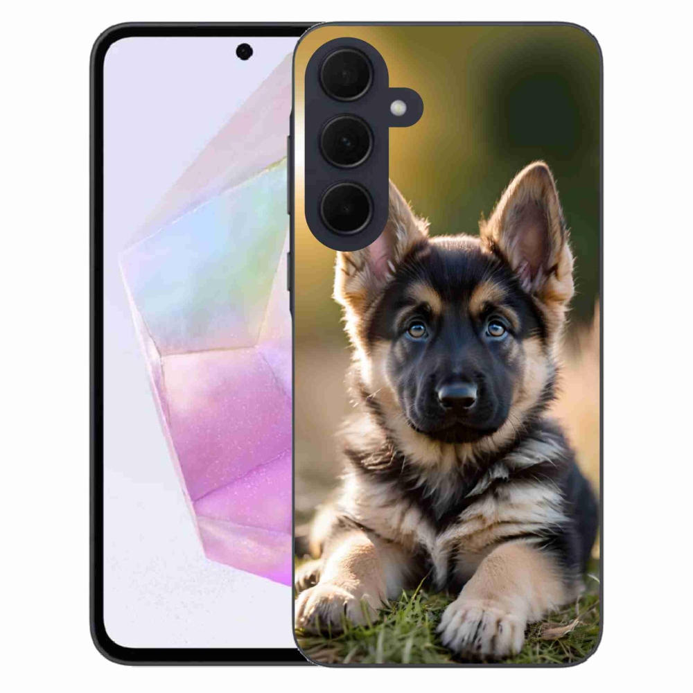 Gélový kryt mmCase na Samsung Galaxy A35 5G - nemecký ovčiak v prírode