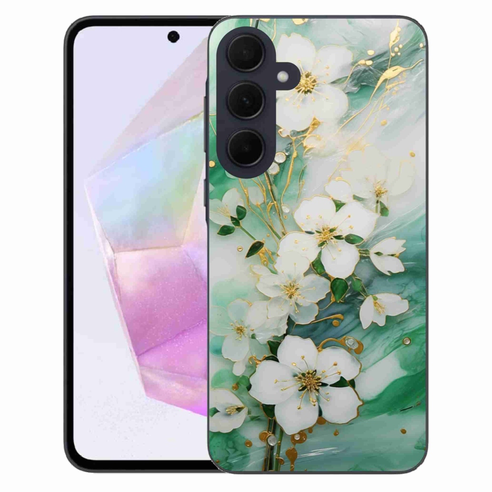 Gélový kryt mmCase na Samsung Galaxy A35 5G - nežné kvety