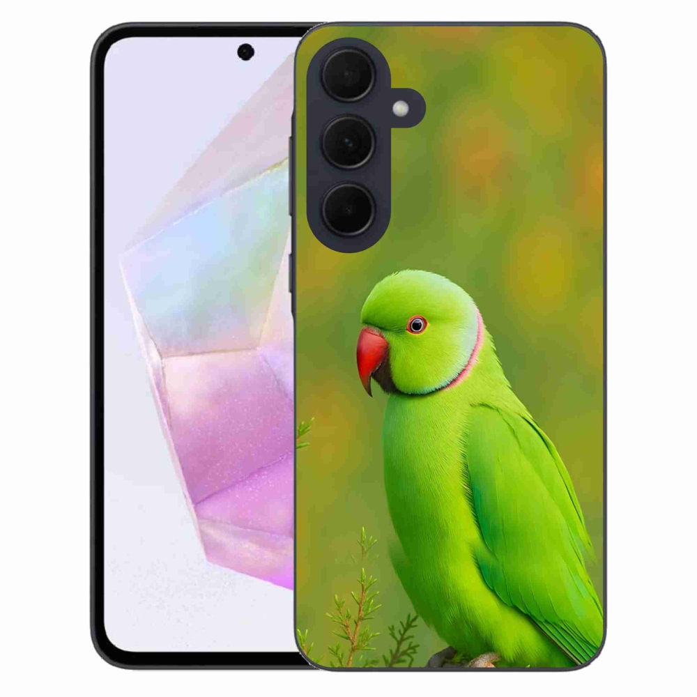 Gélový kryt mmCase na Samsung Galaxy A35 5G - papagáj alexander 2
