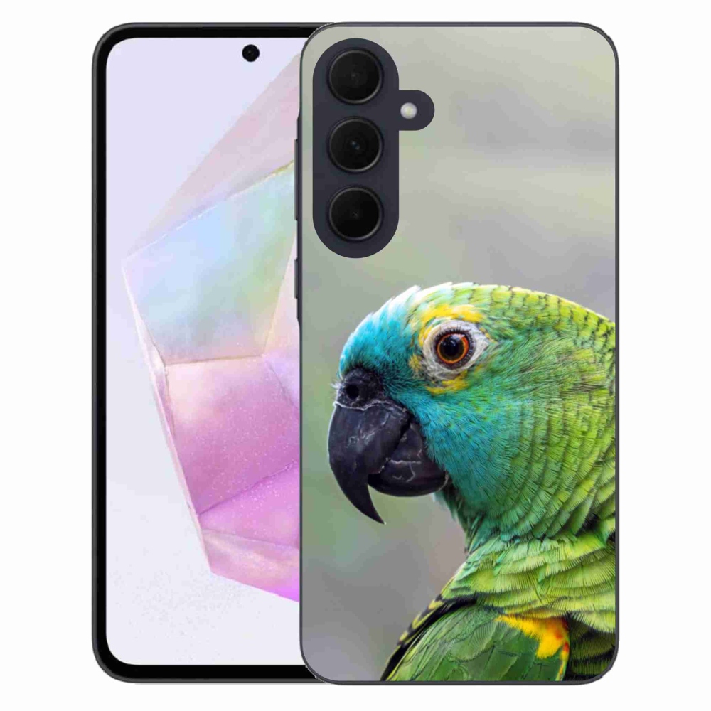Gélový kryt mmCase na Samsung Galaxy A35 5G - papagáj amazoňan