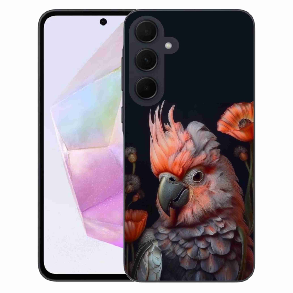 Gélový kryt mmCase na Samsung Galaxy A35 5G - papagáj kakadu vo farbách