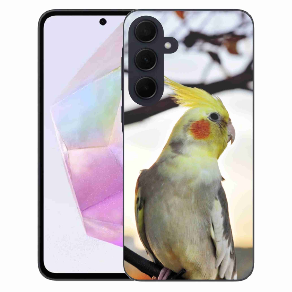 Gélový kryt mmCase na Samsung Galaxy A35 5G - papagáj korela