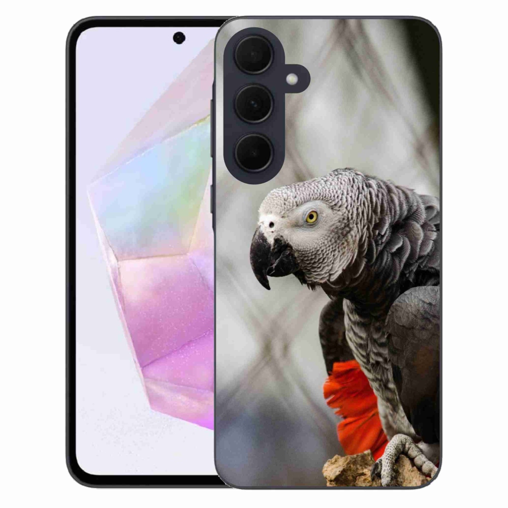 Gélový kryt mmCase na Samsung Galaxy A35 5G - papagáj žako 3