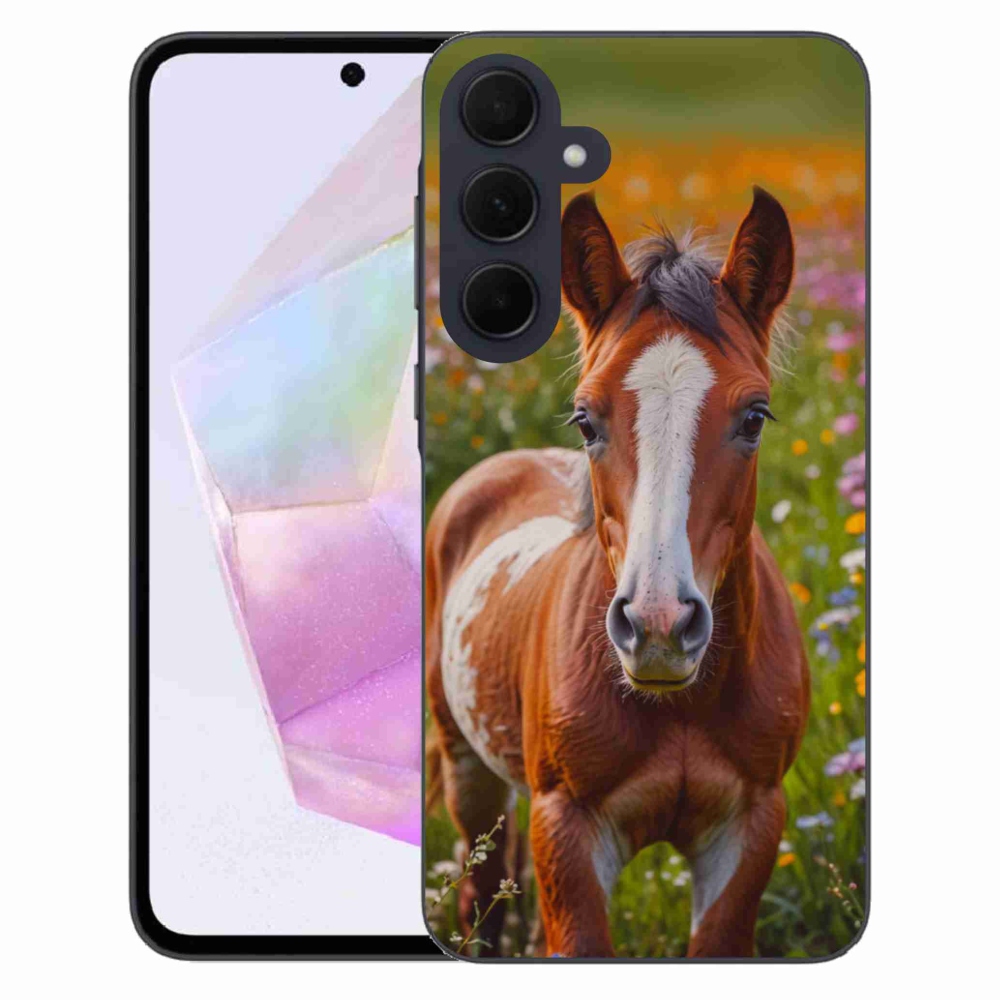 Gélový kryt mmCase na Samsung Galaxy A35 5G - roztomilé žriebä
