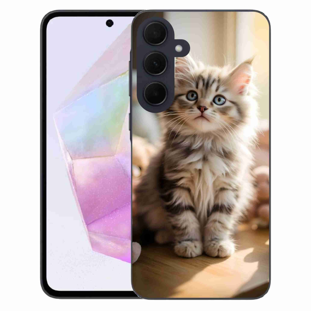 Gélový kryt mmCase na Samsung Galaxy A35 5G - roztomilé mačiatko 10