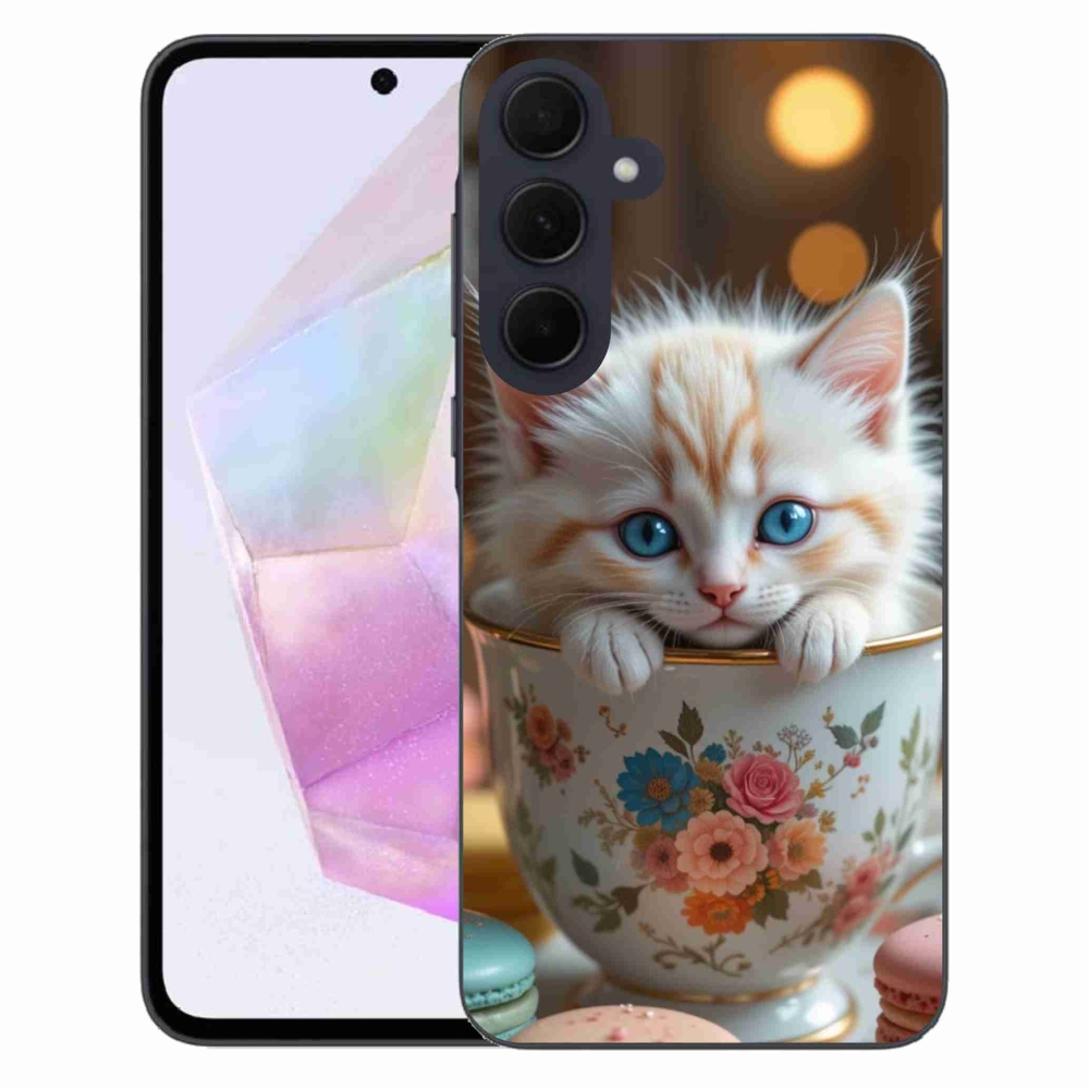 Gélový kryt mmCase na Samsung Galaxy A35 5G - roztomilé mačiatko 6