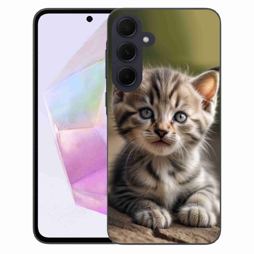 Gélový kryt mmCase na Samsung Galaxy A35 5G - roztomilé mačiatko 9