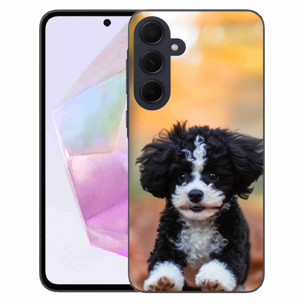 Gélový kryt mmCase na Samsung Galaxy A35 5G - roztomilé šteňa 2