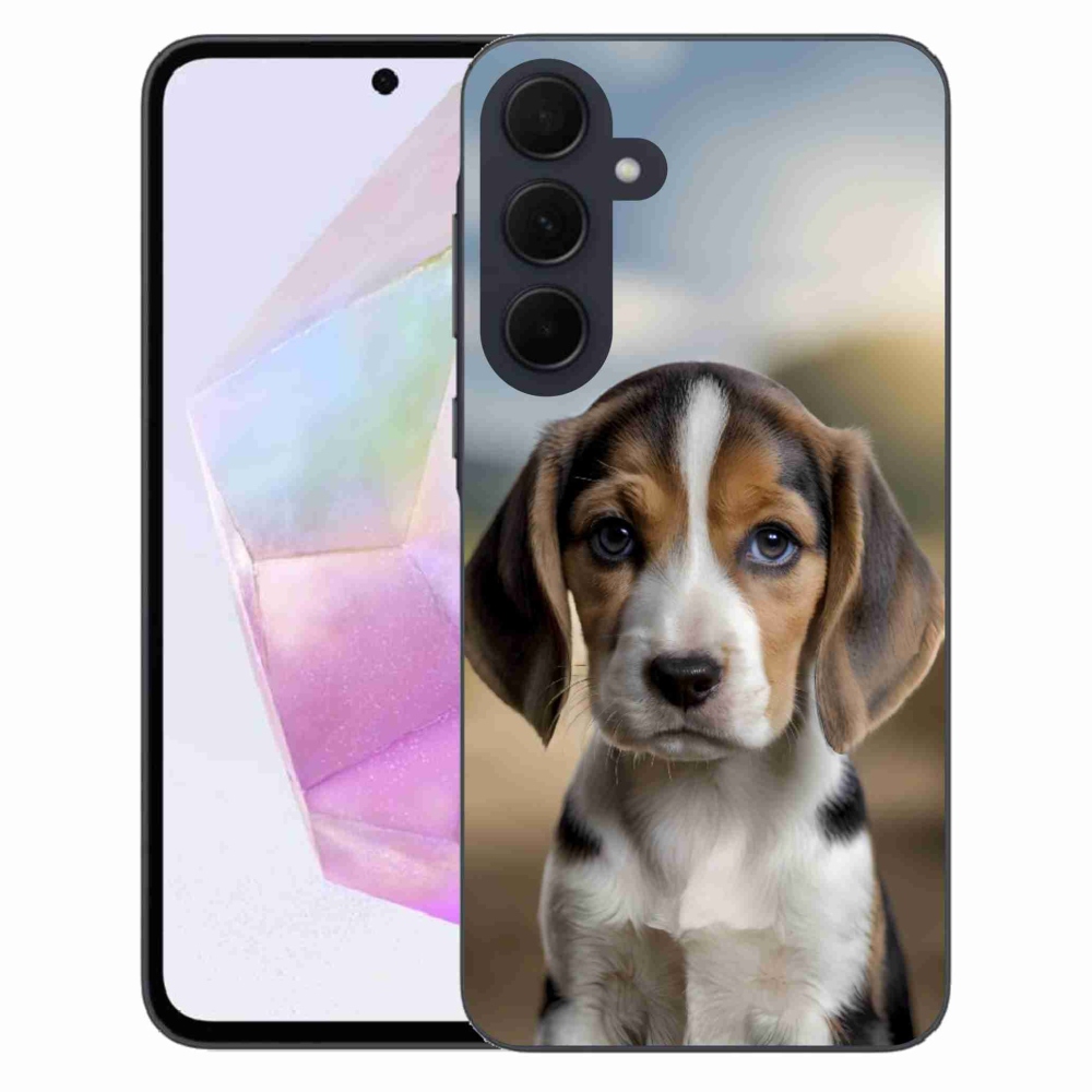 Gélový kryt mmCase na Samsung Galaxy A35 5G - roztomilý bígl