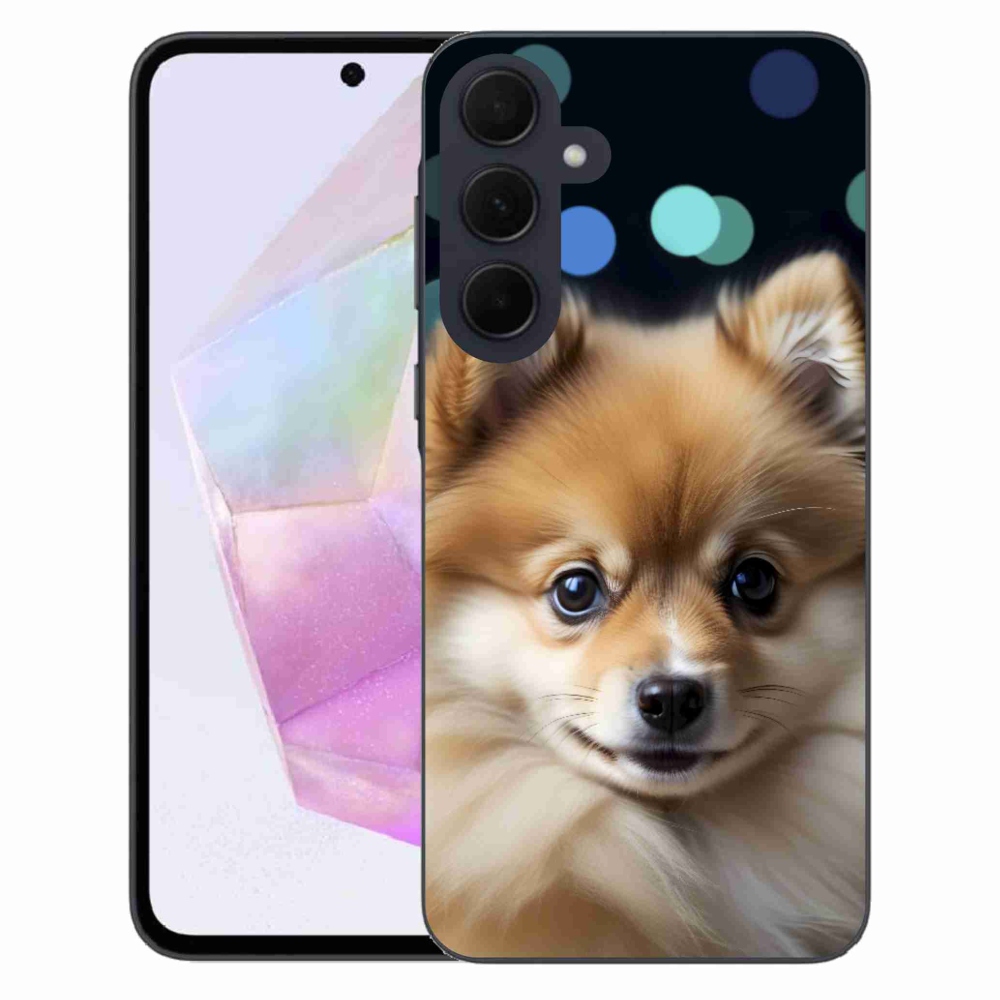 Gélový kryt mmCase na Samsung Galaxy A35 5G - roztomilý pomeranian