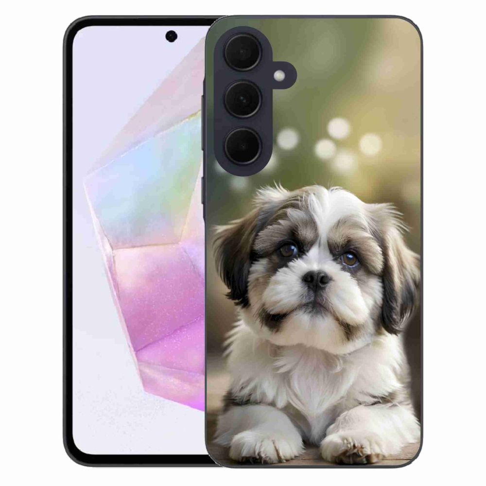 Gélový kryt mmCase na Samsung Galaxy A35 5G - roztomilý shih-tzu