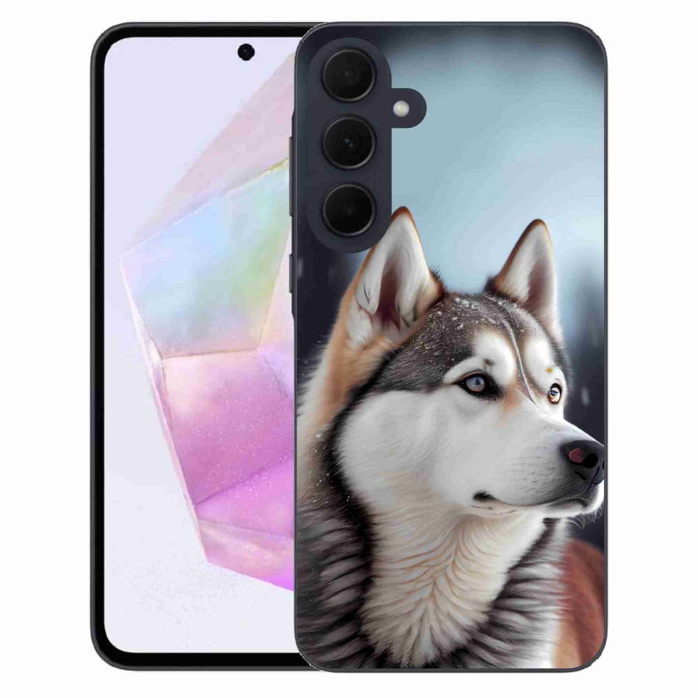 Gélový kryt mmCase na Samsung Galaxy A35 5G - sibírsky husky
