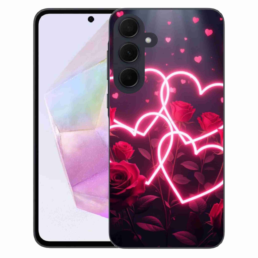 Gélový kryt mmCase na Samsung Galaxy A35 5G - srdce lásky
