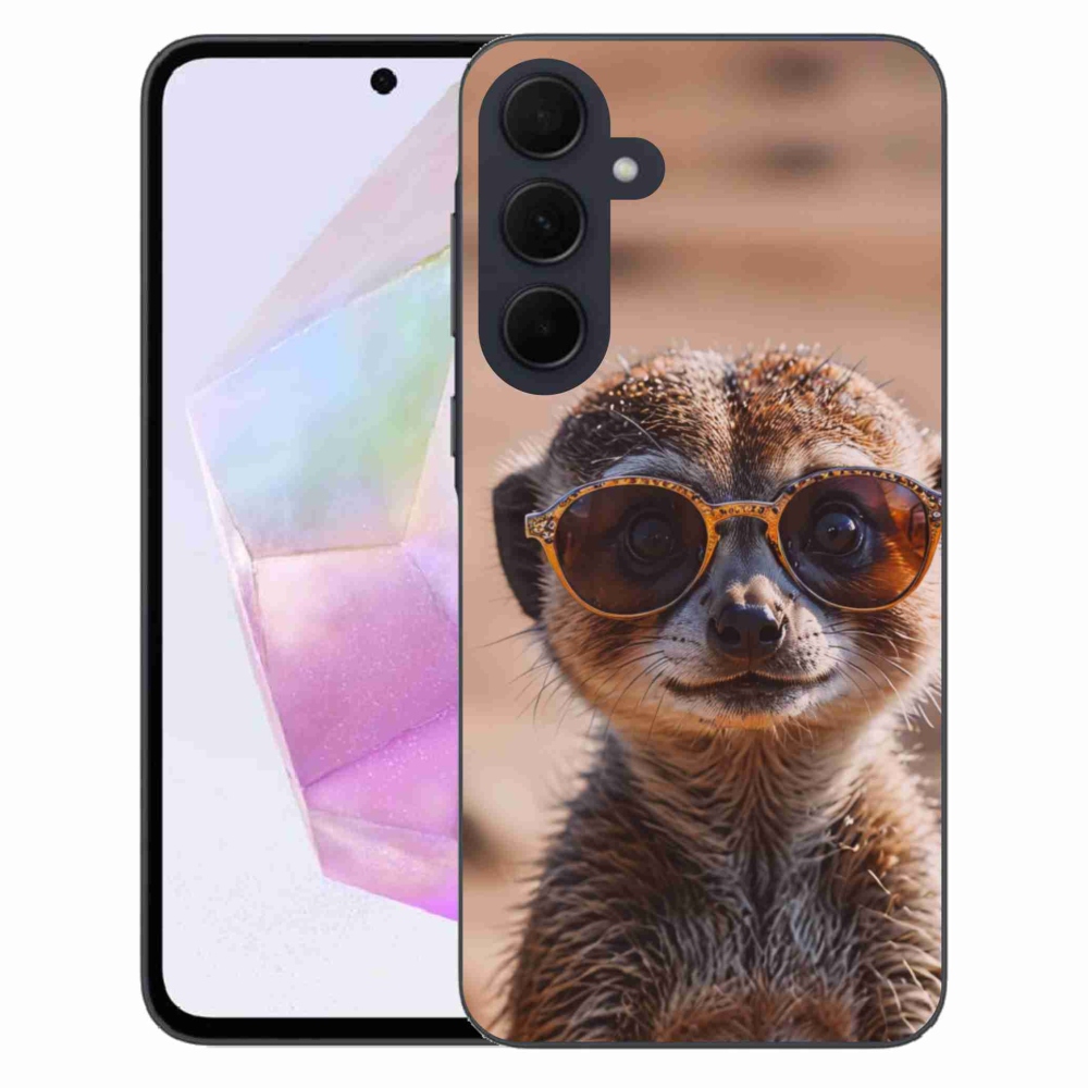Gélový kryt mmCase na Samsung Galaxy A35 5G - štýlová surikata