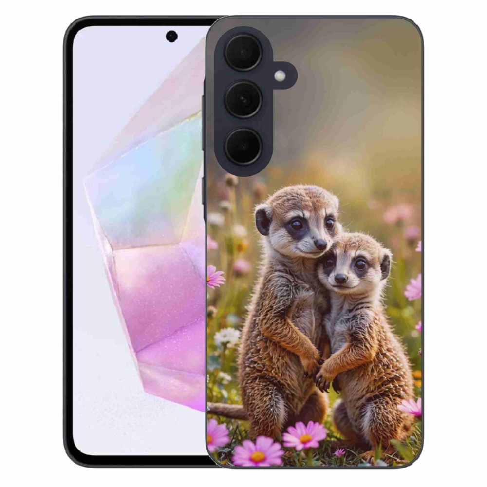 Gélový kryt mmCase na Samsung Galaxy A35 5G - surikatí duo