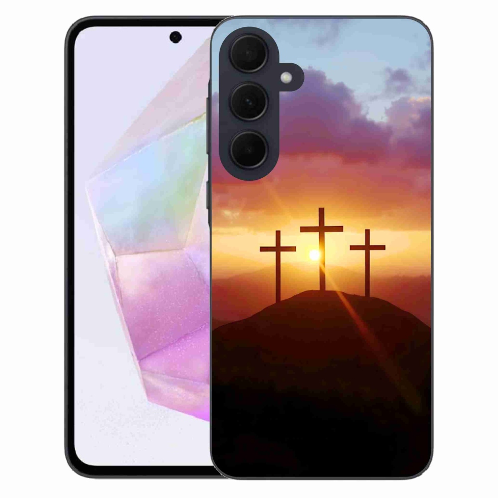 Gélový kryt mmCase na Samsung Galaxy A35 5G - tri kríža