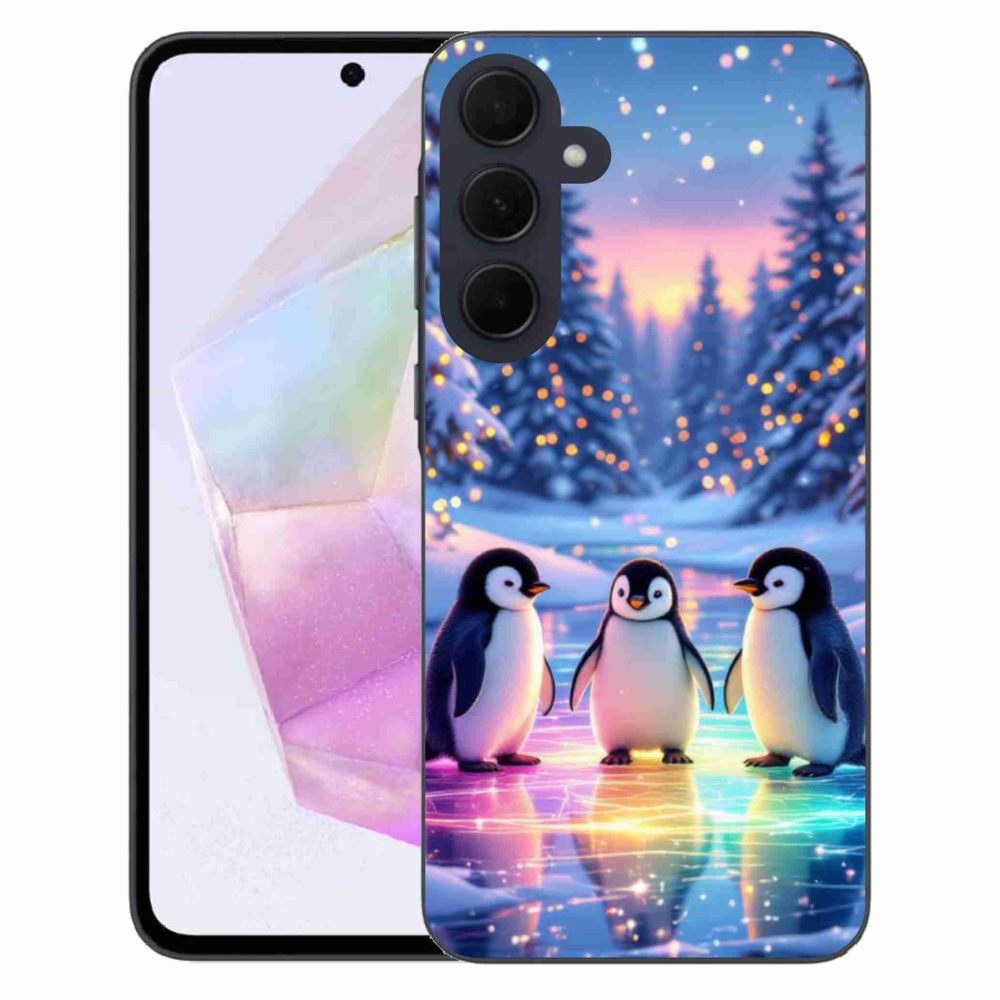 Gélový kryt mmCase na Samsung Galaxy A35 5G - tučniaky