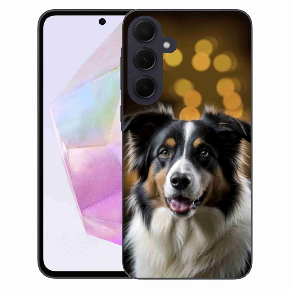 Gélový kryt mmCase na Samsung Galaxy A35 5G - usmievavý austrálsky ovčiak