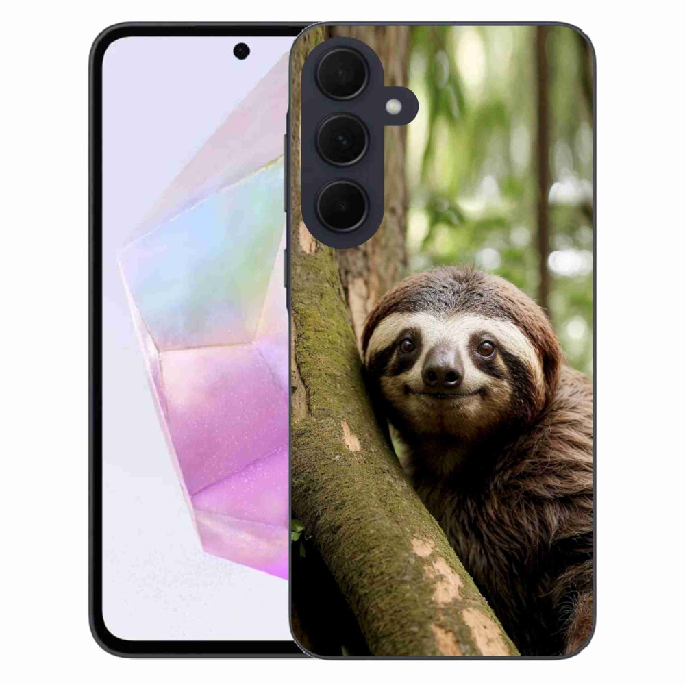 Gélový kryt mmCase na Samsung Galaxy A35 5G - usmievavý leňochod