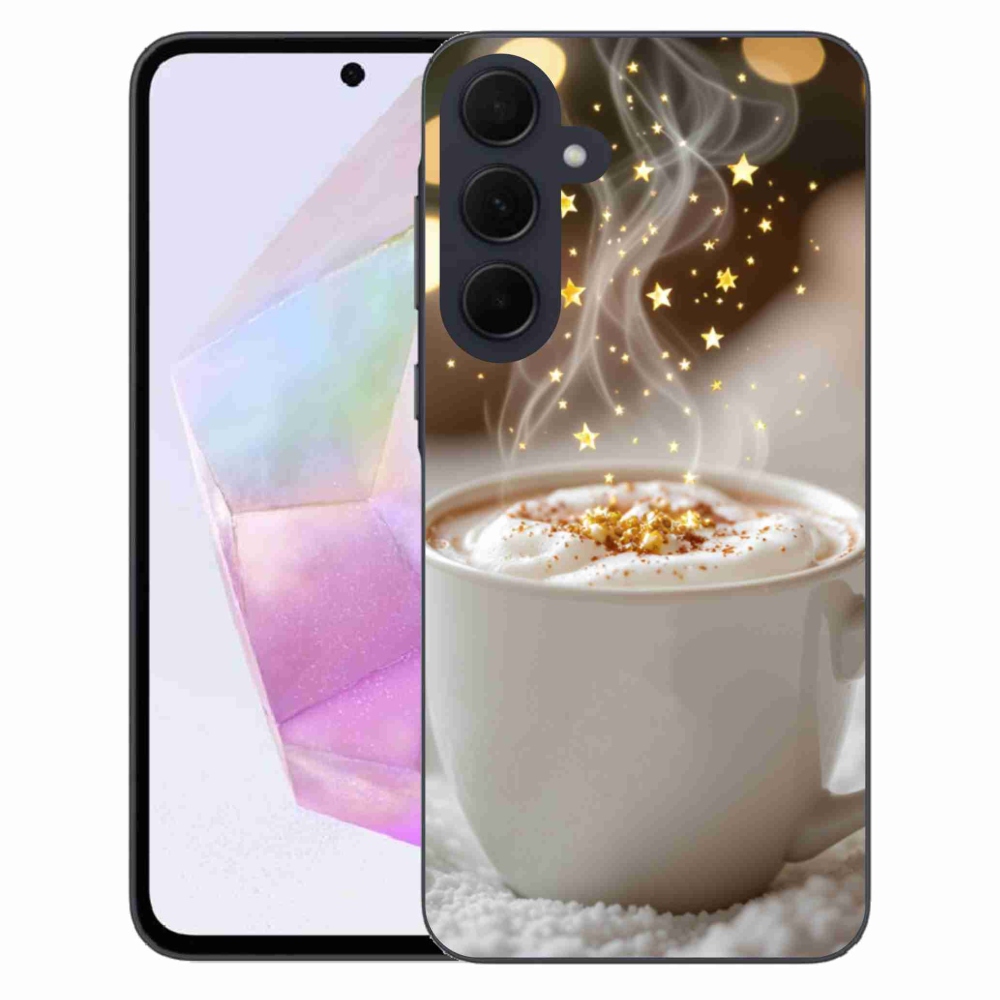 Gélový kryt mmCase na Samsung Galaxy A35 5G - vianočný horúci nápoj