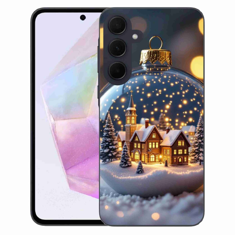Gélový kryt mmCase na Samsung Galaxy A35 5G - vianočné gule 4