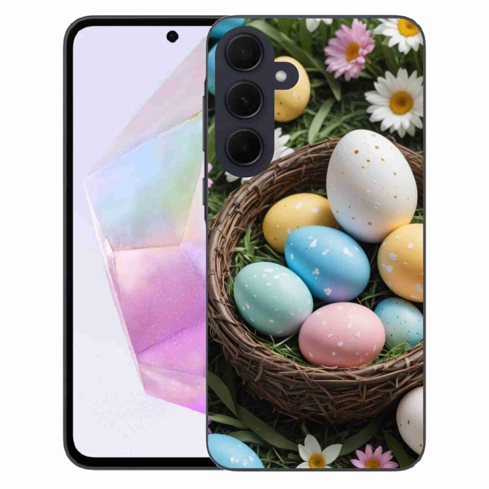 Gélový kryt mmCase na Samsung Galaxy A35 5G - veľkonočné vajíčka 2