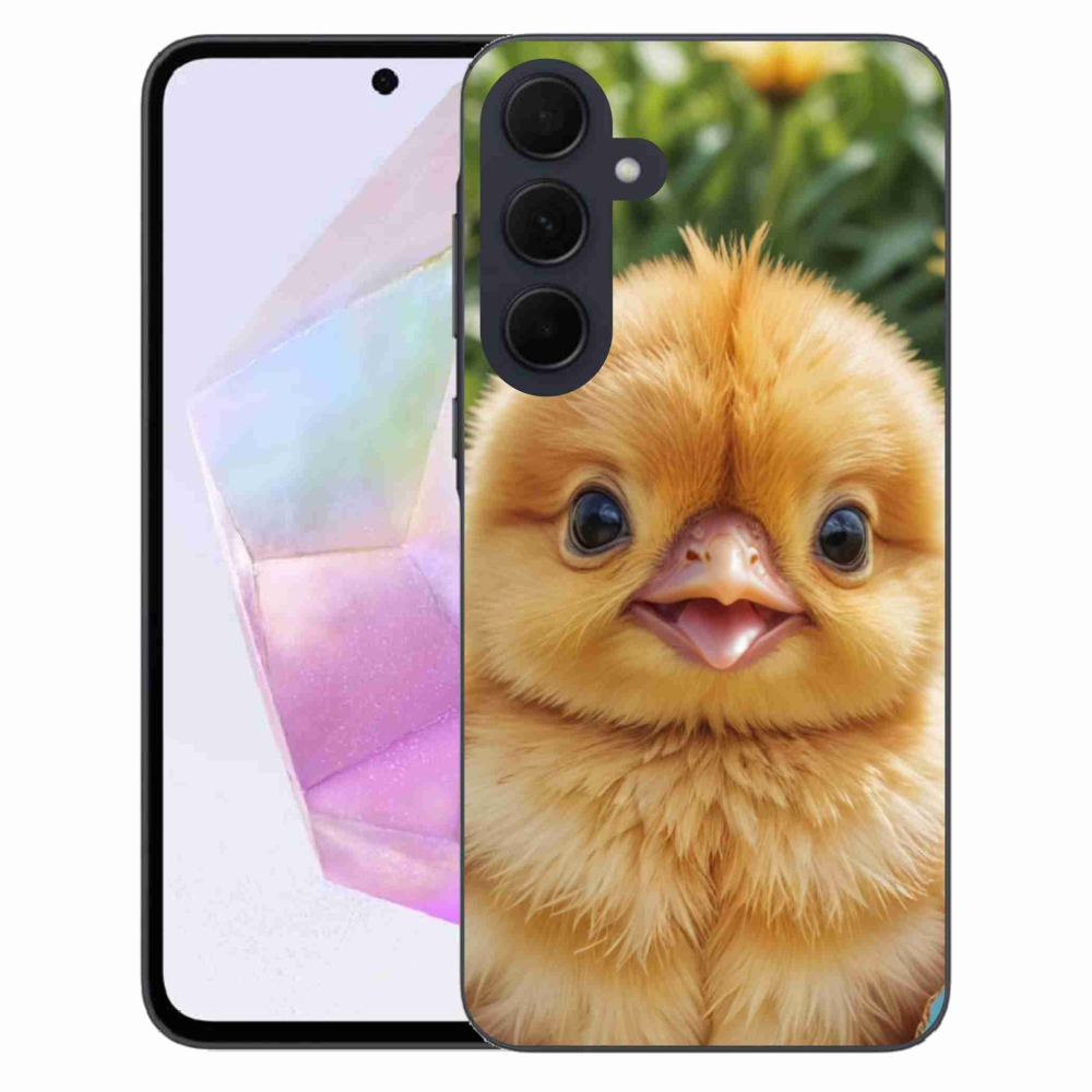 Gélový kryt mmCase na Samsung Galaxy A35 5G - veselé kuriatko