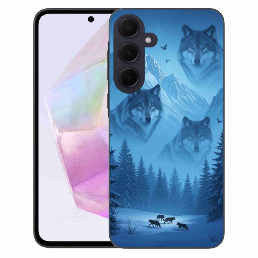 Gélový kryt mmCase na Samsung Galaxy A35 5G - vlčia svorka
