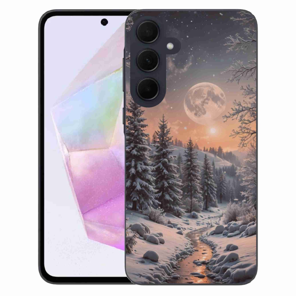 Gélový kryt mmCase na Samsung Galaxy A35 5G - zimná krajina 2