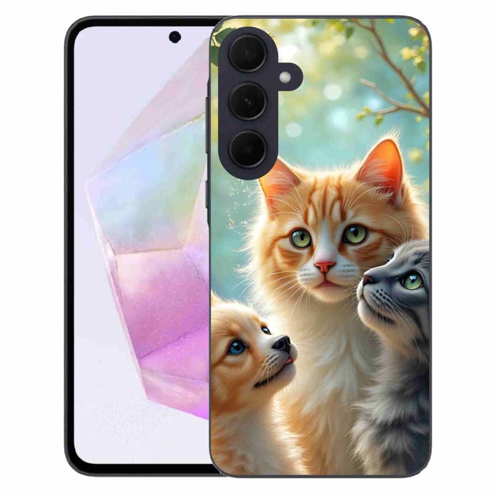Gélový kryt mmCase na Samsung Galaxy A35 5G - zvieracie priateľstvo 2