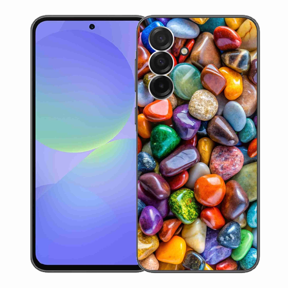 Gélový kryt mmCase na Samsung Galaxy A36 5G - farebné kamienky