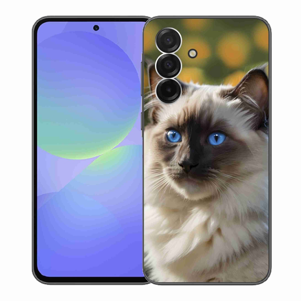 Gélový kryt mmCase na Samsung Galaxy A36 5G - biely ragdoll
