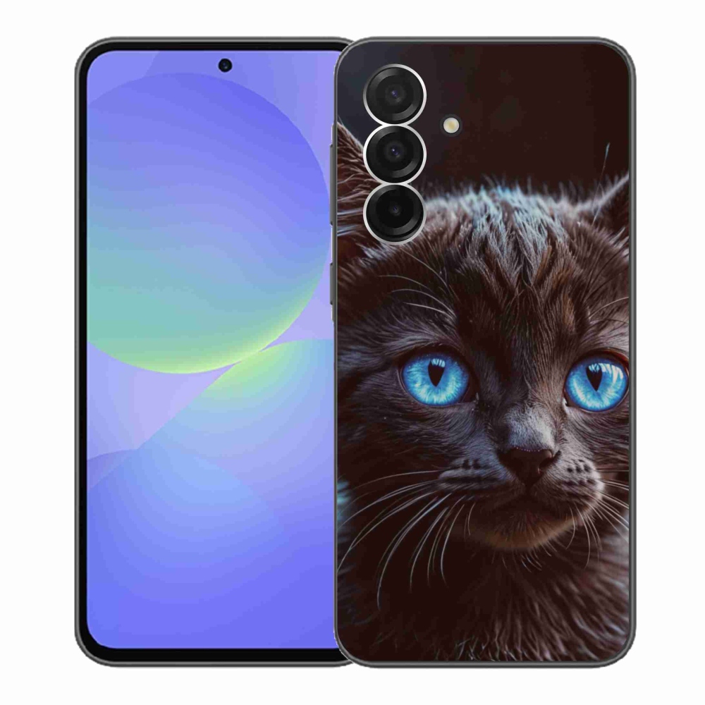Gélový kryt mmCase na Samsung Galaxy A36 5G - čierne mačiatko 2