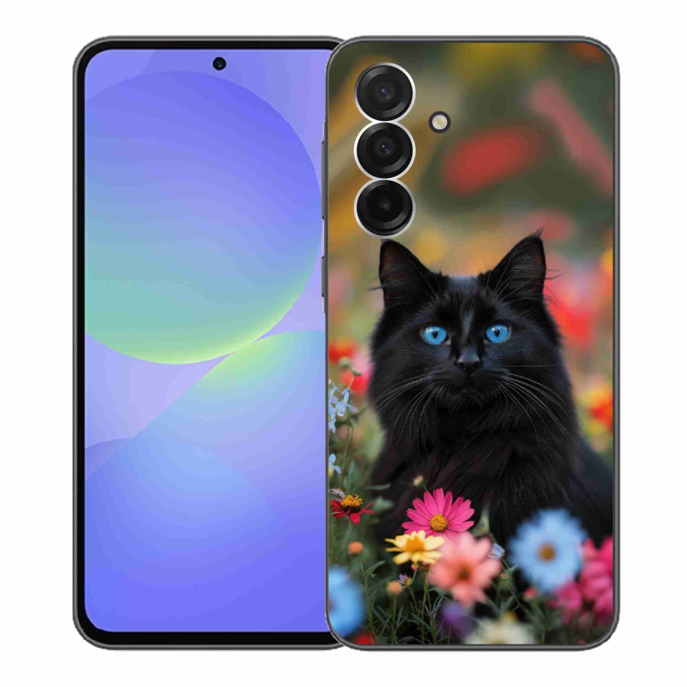 Gélový kryt mmCase na Samsung Galaxy A36 5G - čierne mačiatko 4