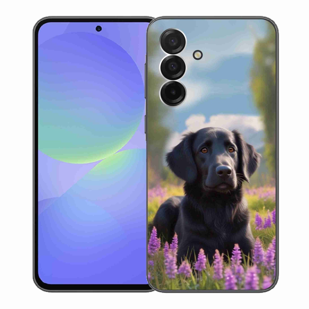 Gélový kryt mmCase na Samsung Galaxy A36 5G - elegantný čierny retriever