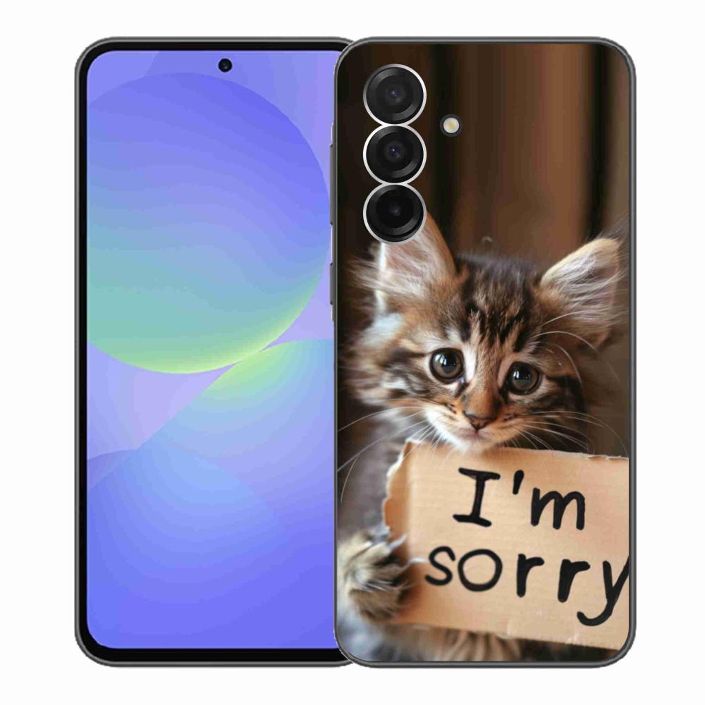 Gélový kryt mmCase na Samsung Galaxy A36 5G - mačacie ospravedlnenie